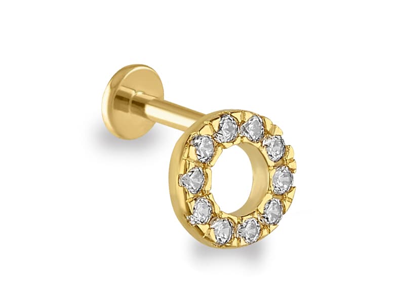 Flatback circulo pavé / Flatback pave circle - Vaciado / Casting - Pulido / High Polish - Circonia / Zirconia - Otros / Others
