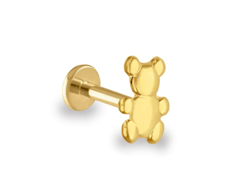 Flatback oso / Flatback bear - Troquelado / Stamping - Pulido / High Polish - N/A / N/A - Animales / Animals