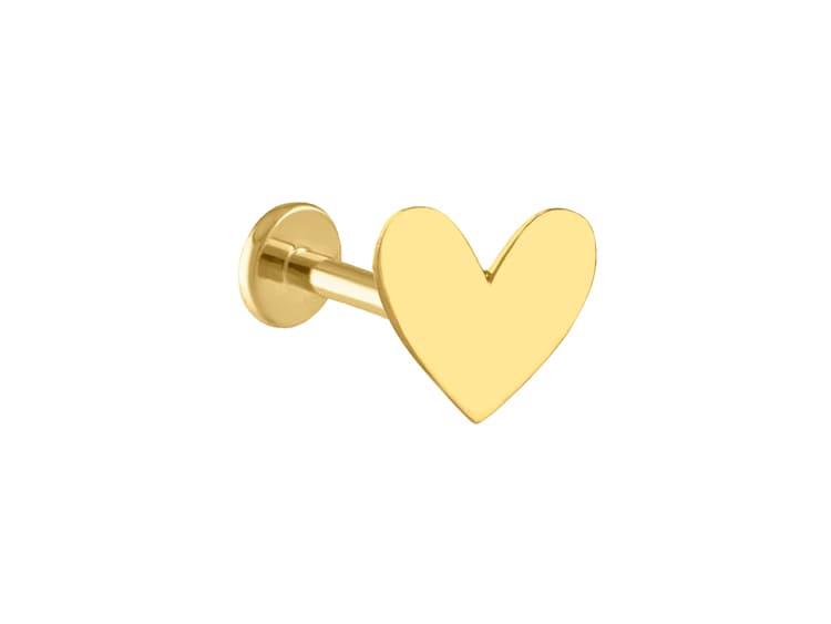 Flatback corazón irregular láser pequeño