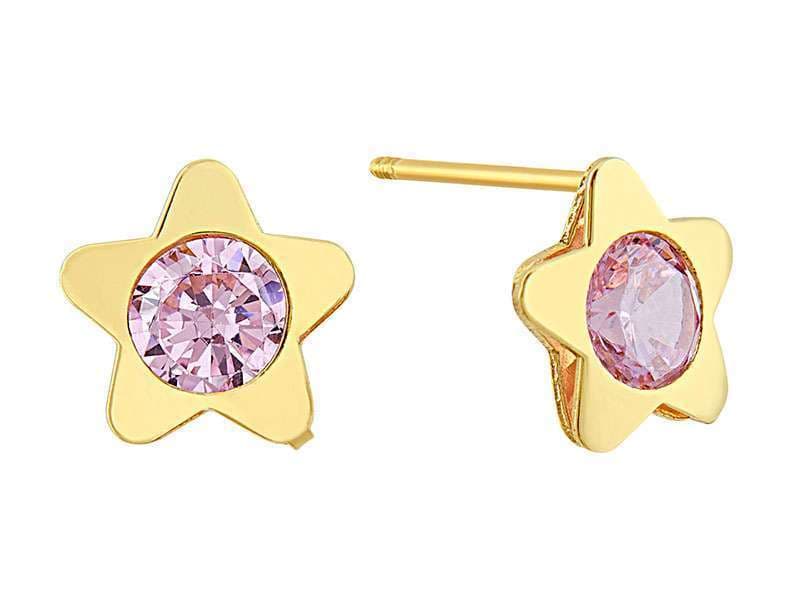 Estrella con Circonia Rosa