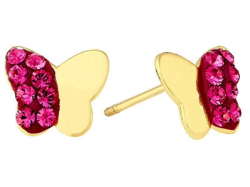 Mariposa Cristal Rosa / Crystal Butterfly Pink - Vaciado / Casting - Esmaltado / Enamel - Cristal / Crystal  - Animales / Animals