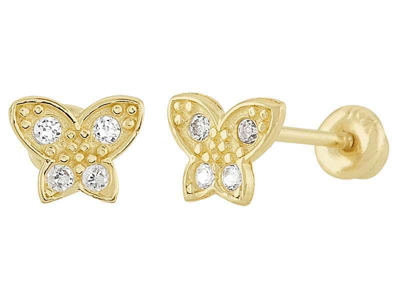 Mini Mariposa Pavé / Mini Butterfly - Vaciado / Casting - Pulido / High Polish - Circonia / Zirconia  - Animales / Animals