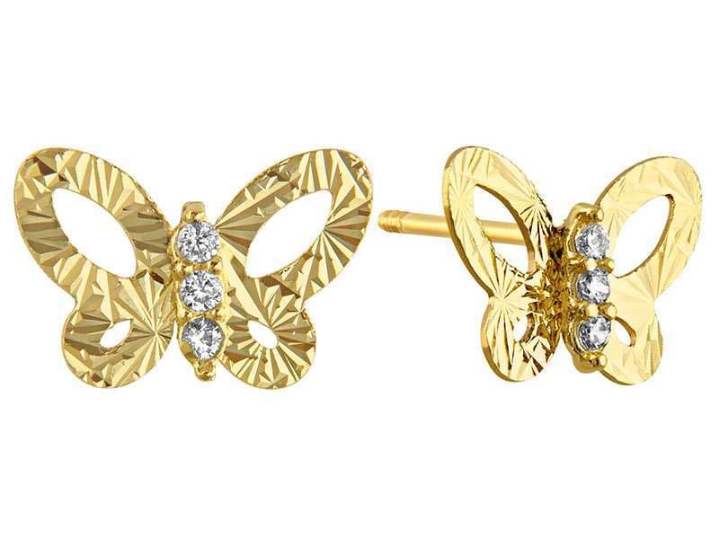 Mariposa Diamantada / Diamond Cut Butterfly - Vaciado / Casting - Diamantado / Diamond Cut - Circonia / Zirconia  - Animales / Animals