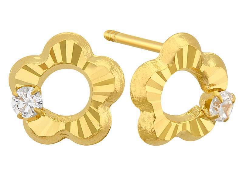 Flor Grande Diamantada con Circona