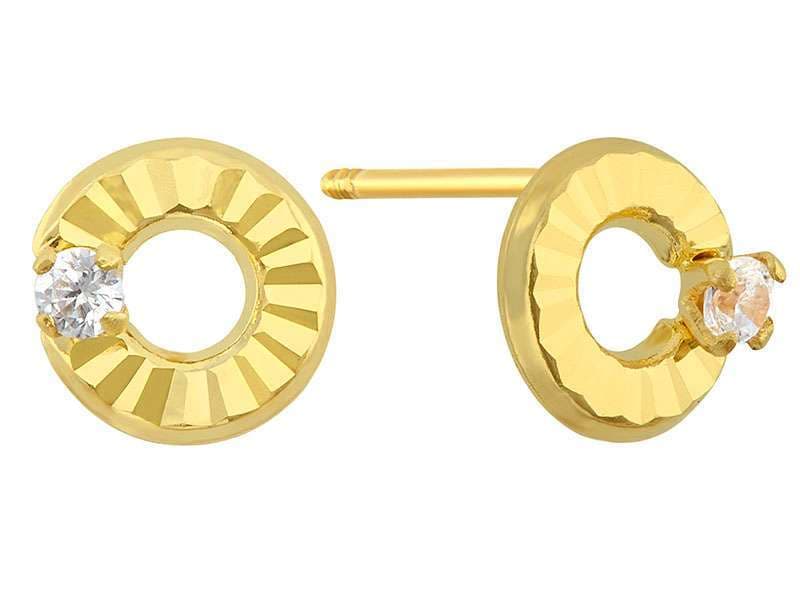 Círculo Chica Diamantada con Circona