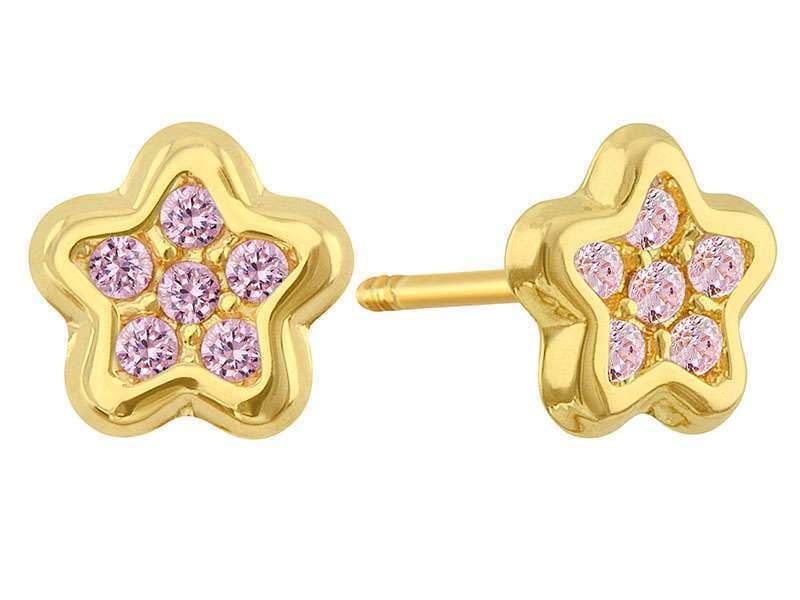 Estrella Circonia con Bisel Rosa