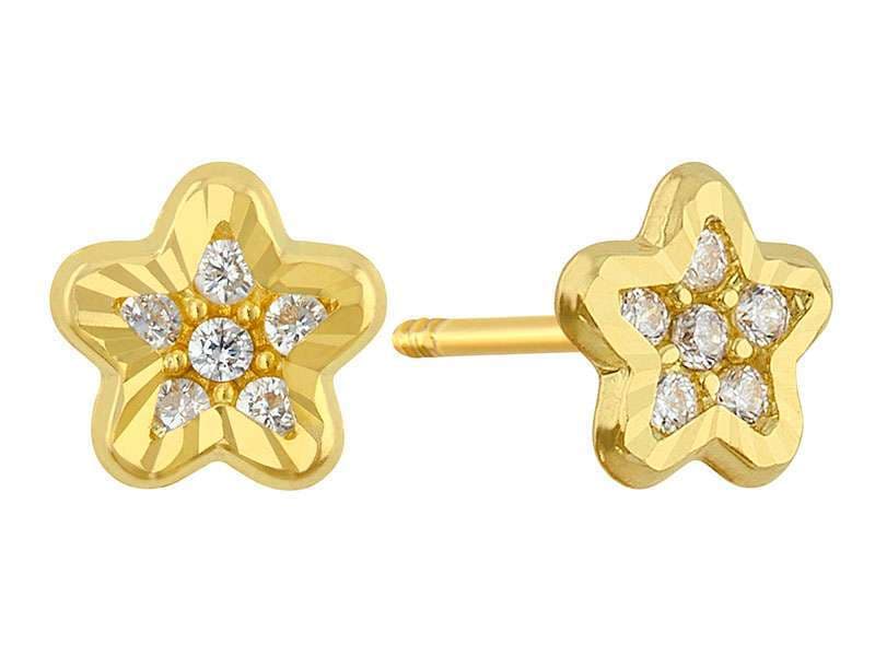Estrella Circonia con Bisel Diamantado / Cz Star with Diamonf Cut Bezel - Vaciado / Casting - Diamantado / Diamond Cut - Circonia / Zirconia - Otros / Others