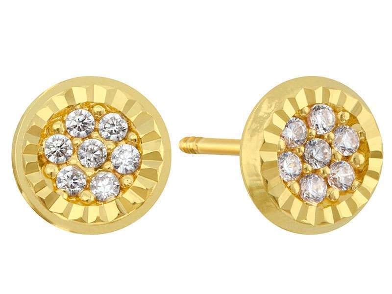 Círculo Circonia con Bisel Diamantado / Cz Circle with Diamond Cut Bezel - Vaciado / Casting - Diamantado / Diamond Cut - Circonia / Zirconia - Otros / Others