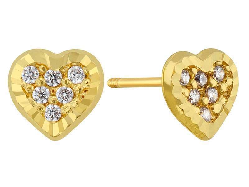 Corazón Circonia con Bisel Diamantado