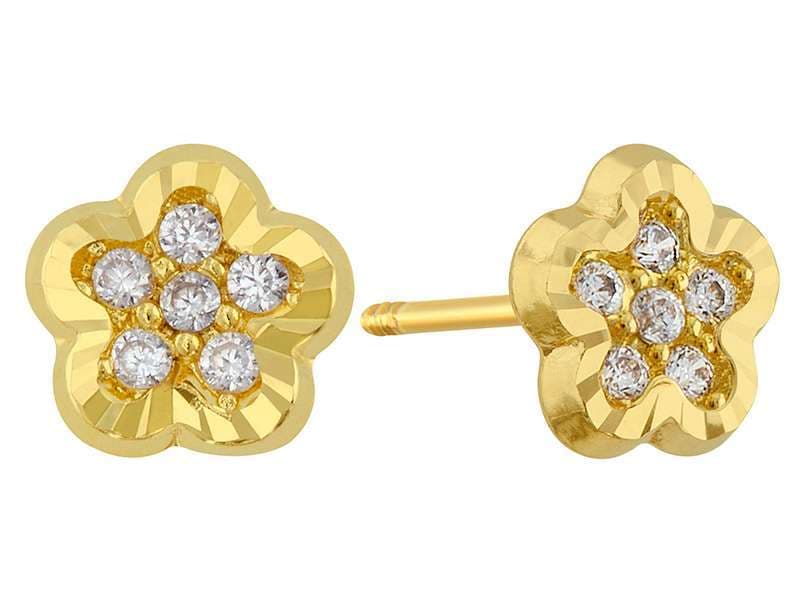 Flor Circonia con Bisel Diamantado