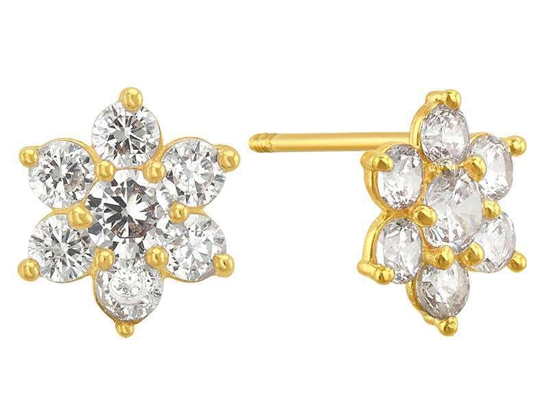 Flor / Flower Cz - Vaciado / Casting - Pulido / High Polish - Circonia / Zirconia  - Flores / Flowers