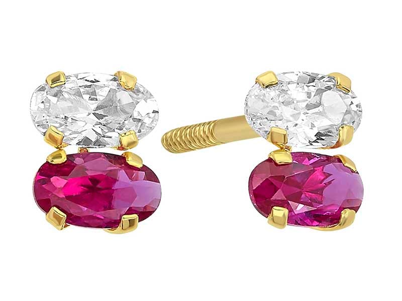 Gemelos Oval 5x3mm