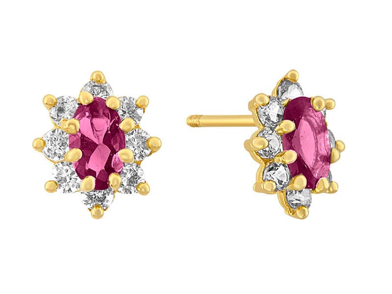 Oval con Circonia Rubí / Oval Cubiz Zirconia Ruby - Vaciado / Casting - Pulido / High Polish - Circonia / Zirconia - Otros / Others