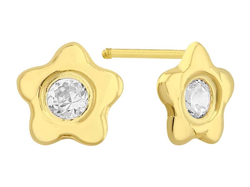 Estrella centro con cz / Star Center with cz - Troquelado / Stamping - Pulido / High Polish - Circonia / Zirconia - Otros / Others