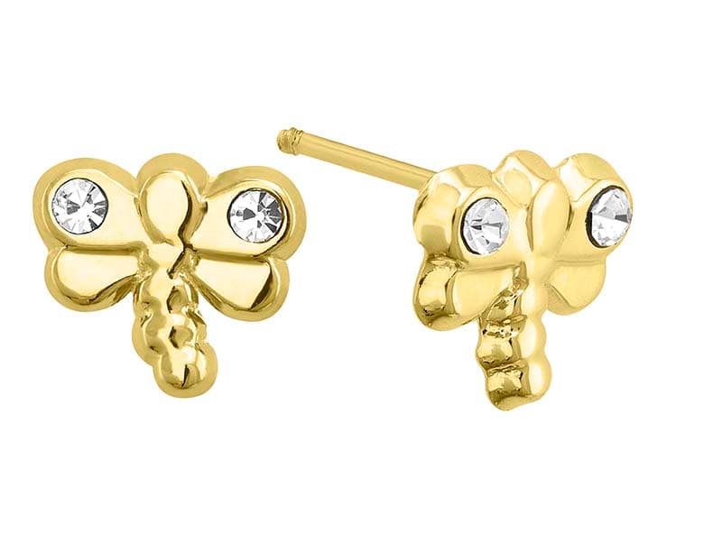 Liblula Bolitas / DragonFly with Dots - Troquelado / Stamping - Pulido / High Polish - CIrconia / Zirconia - Animales / Animals
