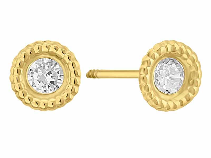 Contorno RD bolitas ch bisel 3mm / Outline RD balls small bezel 3mm - Troquelado / Stamping - Pulido / High Polish - Circonia / Zirconia - Rectos Circonia (Rectos/Biselados) / Cubic Zirconia (Bezel/Round)
