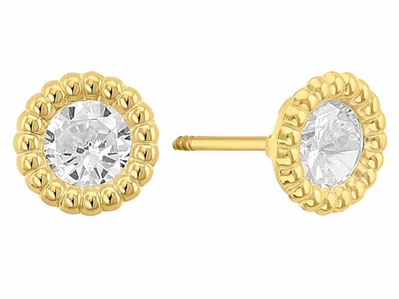 Contorno RD bolitas gde bisel 5mm / Outline RD balls bezel 5mm - Troquelado / Stamping - Pulido / High Polish - Circonia / Zirconia - Rectos Circonia (Rectos/Biselados) / Cubic Zirconia (Bezel/Round)