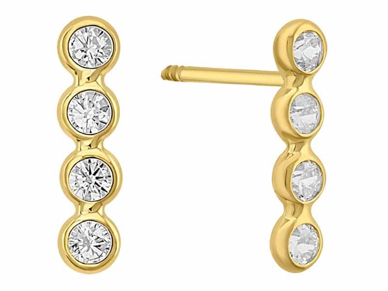 Biseles en fila / Multi Bezel - Troquelado / Stamping - Pulido / High Polish - Circonia / Zirconia - Rectos Circonia (Rectos/Biselados) / Cubic Zirconia (Bezel/Round)