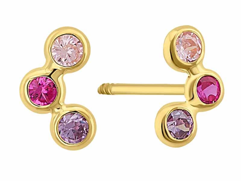 Arco de biseles / Bezel arch - Troquelado / Stamping - Pulido / High Polish - Circonia / Zirconia - Rectos Circonia (Rectos/Biselados) / Cubic Zirconia (Bezel/Round)