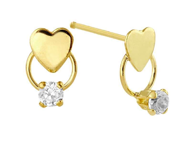 Corazón con Circonia 2mm