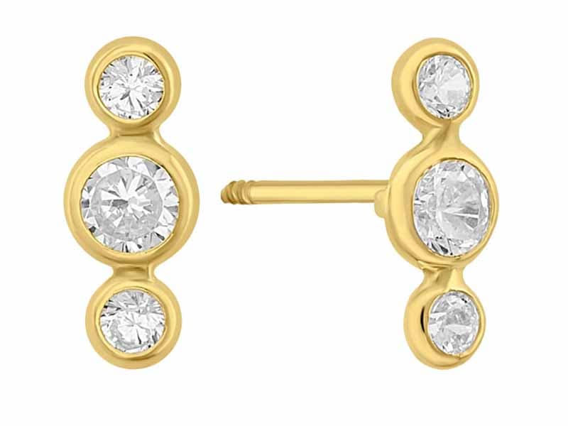 Semaforo de biseles 4 / Ligths bezel 4 - Troquelado / Stamping - Pulido / High Polish - Circonia / Zirconia - Rectos Circonia (Rectos/Biselados) / Cubic Zirconia (Bezel/Round)