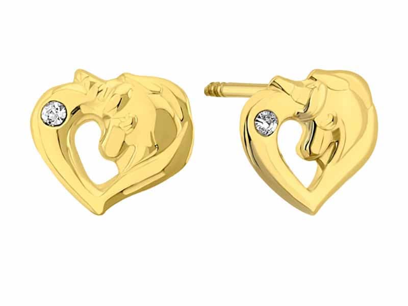Unicornio corazon troquelado / Heart unicorn - Troquelado / Stamping - Pulido / High Polish - Circonia / Zirconia - Animales / Animals