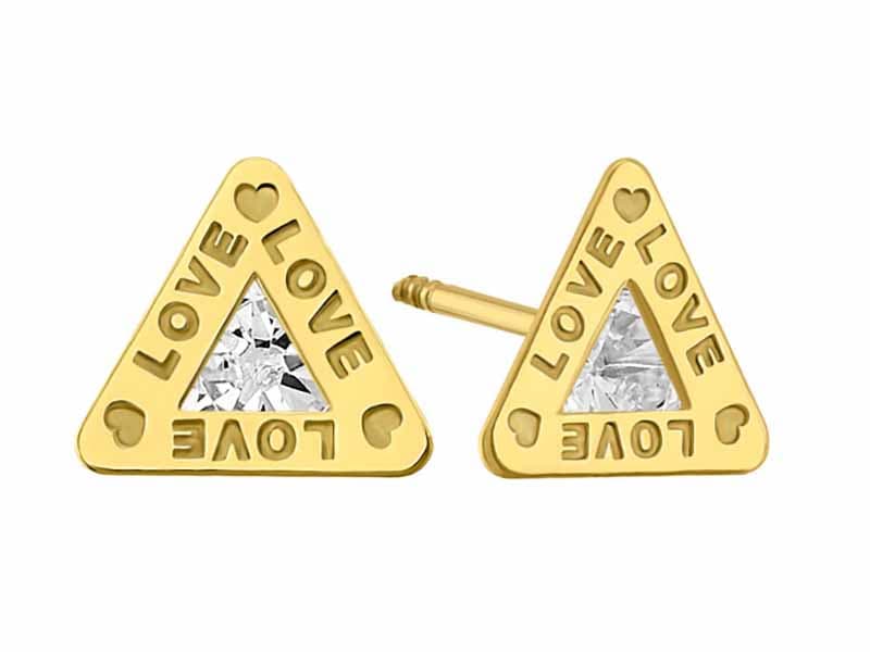 Triangulo love con cz / Love triangle with cz - Lser / Laser - Pulido / High Polish - Circonia / Zirconia - Otros / Others