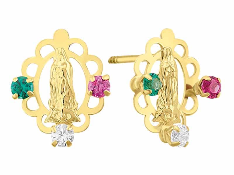 Virgen carpetita con cz / Virgin cz mex - Lser / Laser - Pulido / High Polish - Circonia / Zirconia - Religiosos / Religious