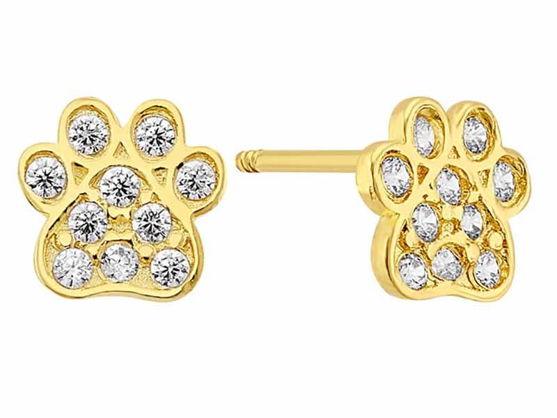 Huella de Perro / Dog Paw - Vaciado / Casting - Pulido / High Polish - Circonia / Zirconia - Animales / Animals