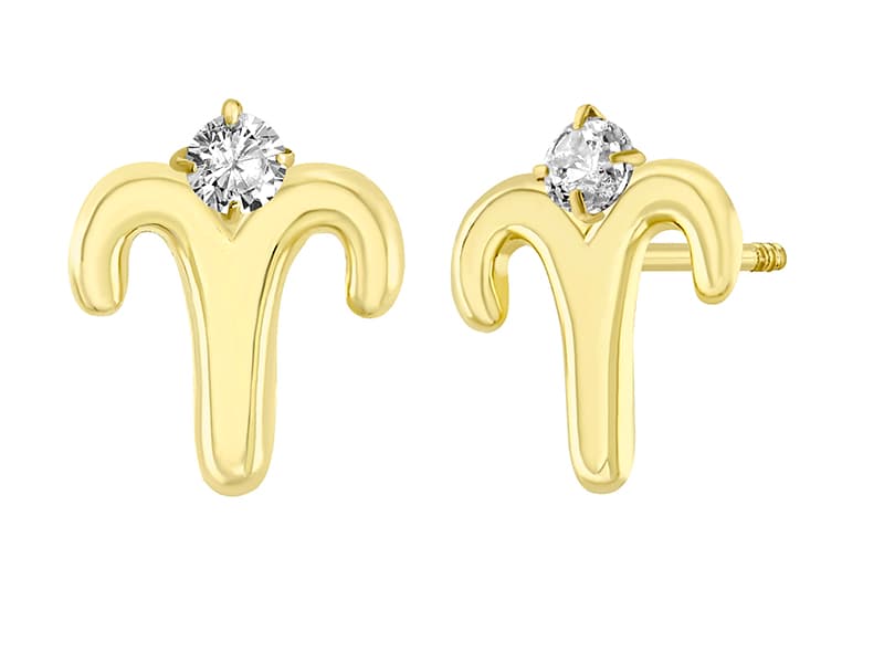 Aries con cz / Aries with cz - Troquelado / Stamping - Pulido / High Polish - Circonia / Zirconia - Otros / Others