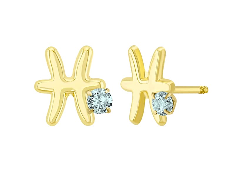 Piscis con cz / Pisces with cz - Troquelado / Stamping - Pulido / High Polish - Circonia / Zirconia - Otros / Others