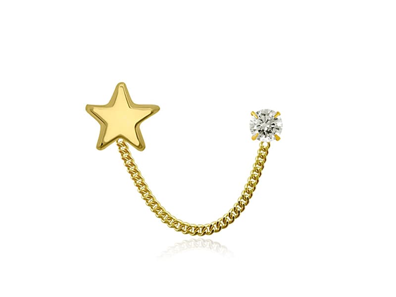 Doble con cadena estrella basic y recto 3mm