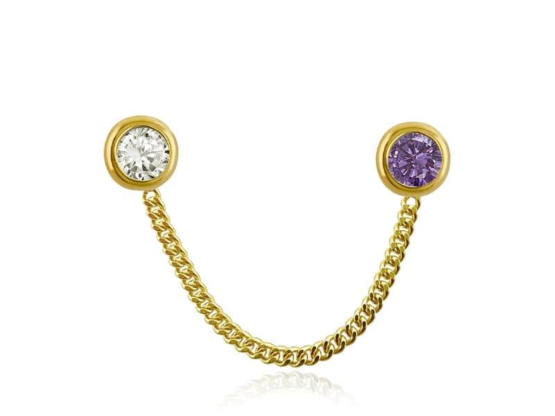 Doble con cadena doble biselado 3mm