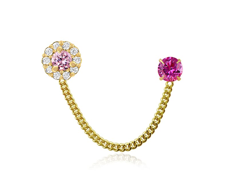 Doble con cadena rosetón 3mm