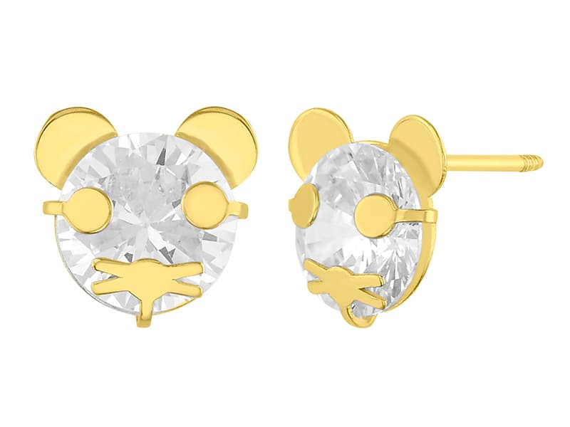 Ratón montado / Crimp Mouse - Láser / Laser - Pulido / High Polish - Circonia / Zirconia - Animales / Animals