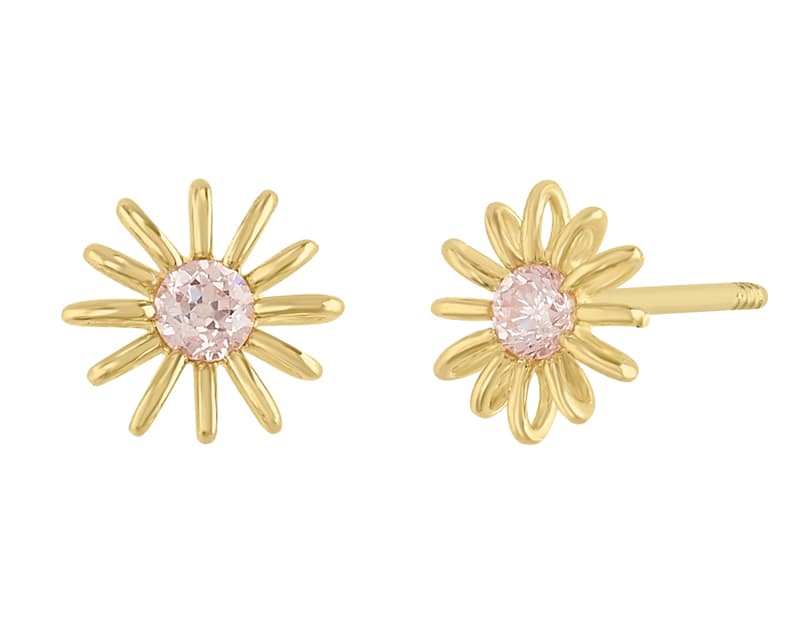Flor espiral de aros rosa