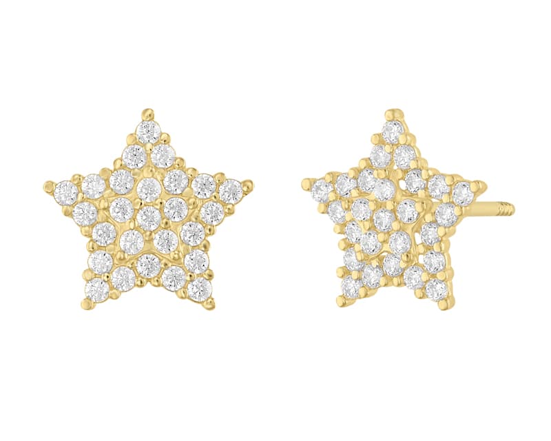 Estrella doble piso pavé / Double star pave bottom - Vaciado / Casting - Pulido / High Polish - Circonia / Zirconia - Otros / Others