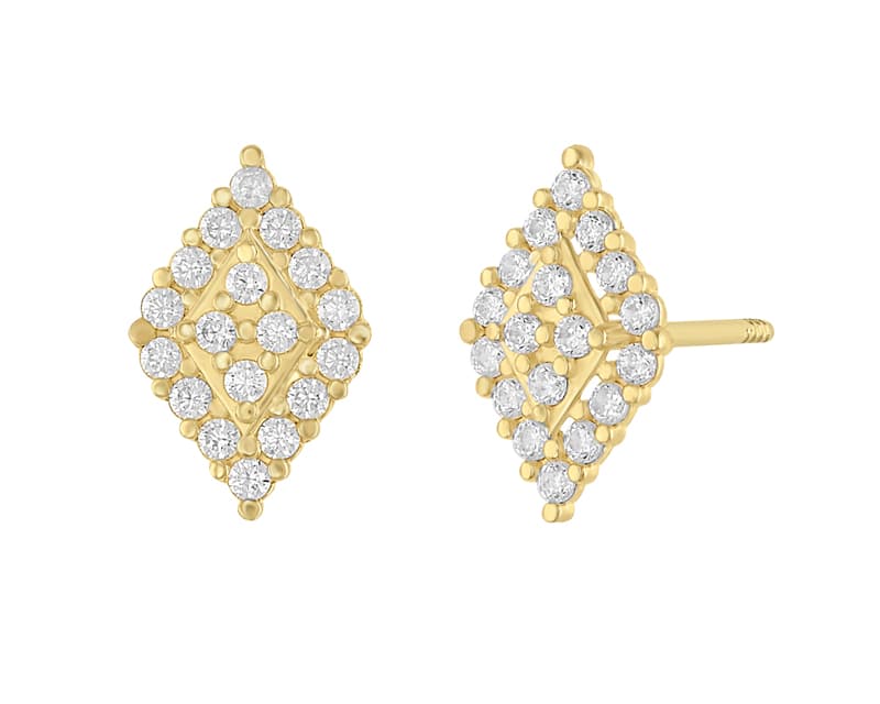 Rombo doble piso pavé / Double diamond pave bottom - Vaciado / Casting - Pulido / High Polish - Circonia / Zirconia - Otros / Others
