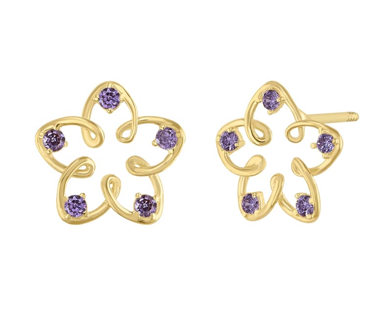 Estrella curvas infinitas amatista / Infinite curved star amethyst - Vaciado / Casting - Pulido / High Polish - Circonia / Zirconia - Otros / Others