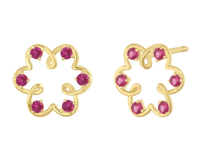 Flor curvas infinitas ruby