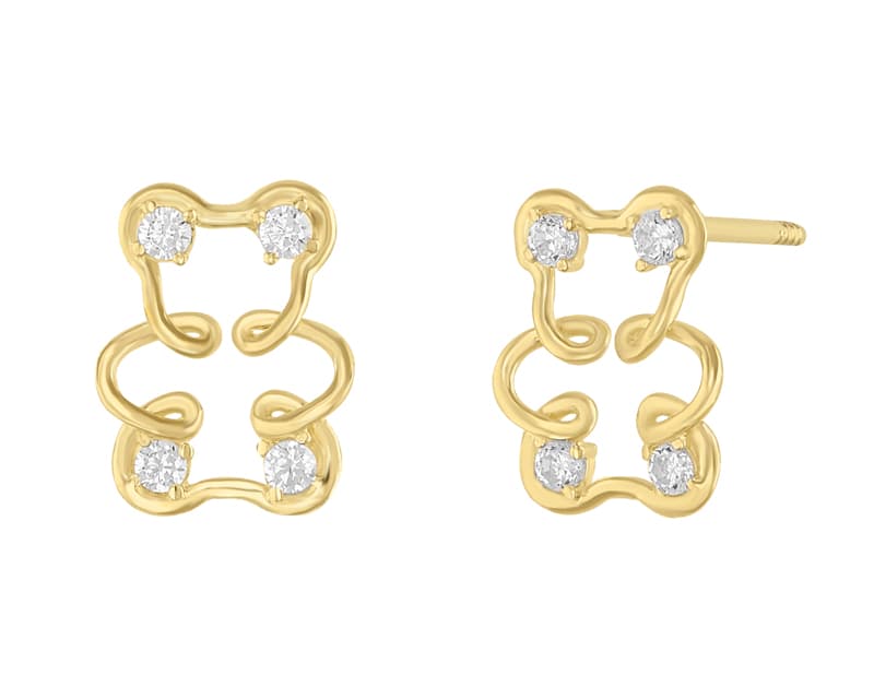 Oso curvas infinitas / Bear infinite curves - Vaciado / Casting - Pulido / High Polish - Circonia / Zirconia - Animales / Animals