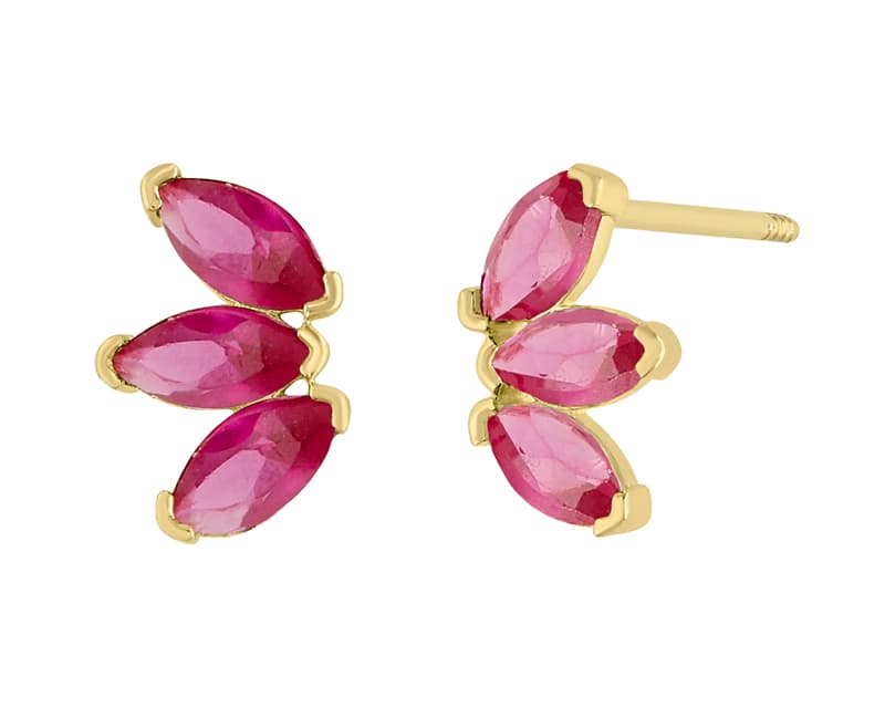 Triple marquise arco ruby