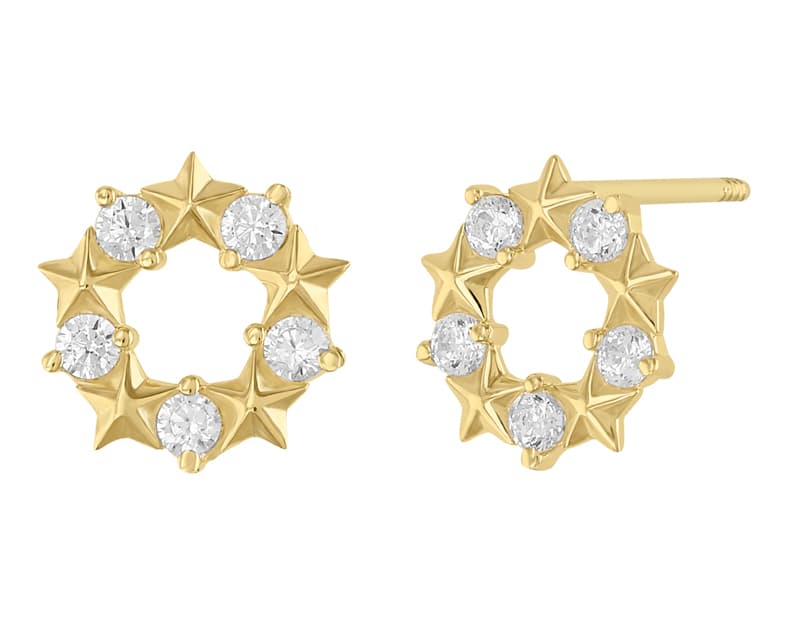 Círculo con detalle de estrellas
