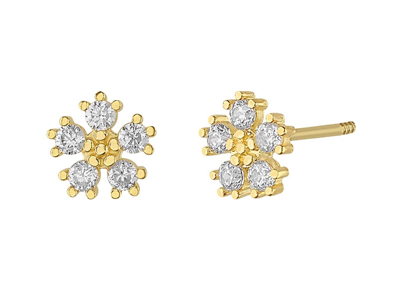 Flor puntos / Flower dots - Vaciado / Casting - Pulido / High Polish - Circonia / Zirconia - Flores / Flowers