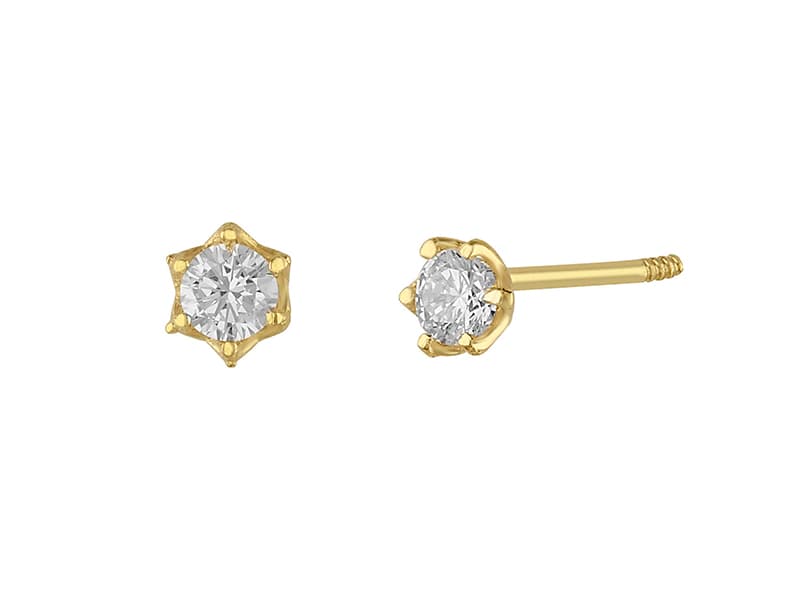 Montadura flor recto 2.5mm / Straight flower 2.5mm - Vaciado / Casting - Pulido / High Polish - Circonia / Zirconia - Flores / Flowers