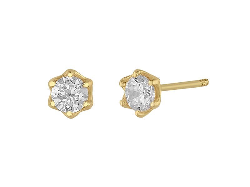 Montadura flor recto 3mm / Straight flower 3mm - Vaciado / Casting - Pulido / High Polish - Circonia / Zirconia - Flores / Flowers