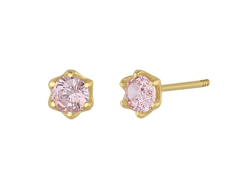 Montadura flor recto 3mm rosa