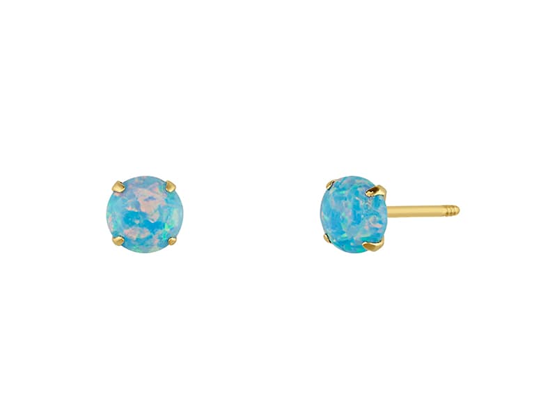 Recto 4mm ópalo azul