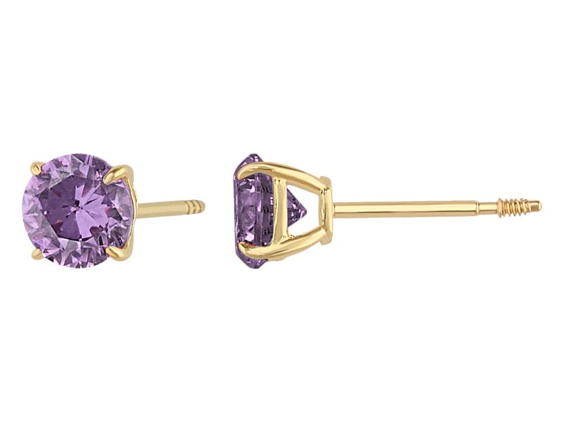 Recto basket ligero 4mm amatista / Basket light 4mm amethyst - Vaciado / Casting - Pulido / High Polish - Circonia / Zirconia - Rectos Circonia (Rectos/Biselados) / Cubic Zirconia (Bezel/Round)
