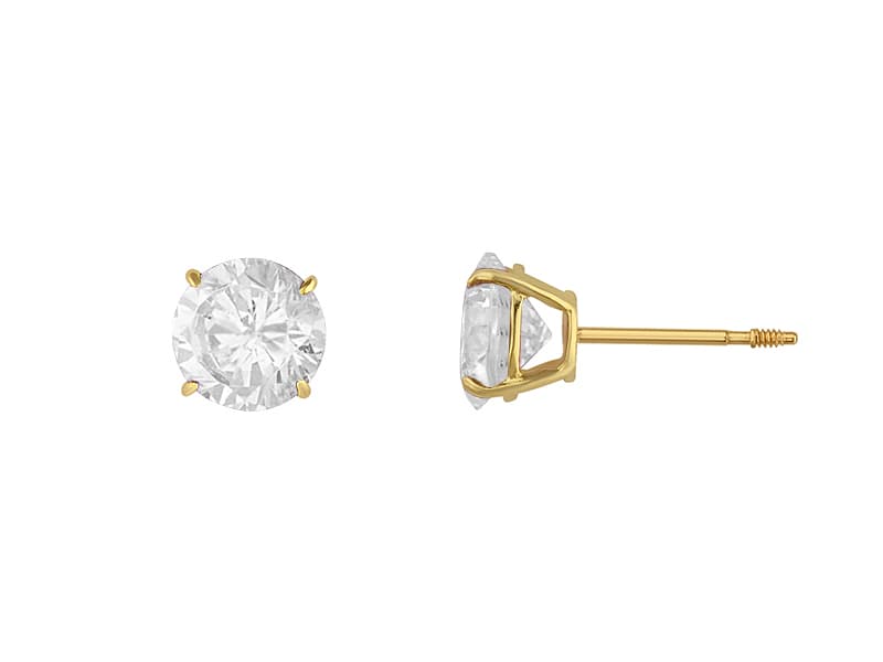 Recto basket ligero 5mm / Basket light 5mm - Vaciado / Casting - Pulido / High Polish - Circonia / Zirconia - Rectos Circonia (Rectos/Biselados) / Cubic Zirconia (Bezel/Round)